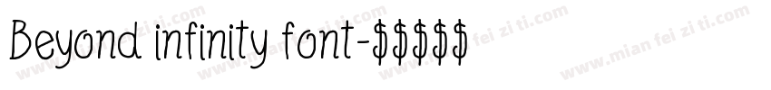 Beyond infinity font字体转换